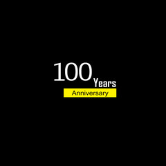 100 Years Anniversary Celebration Vector Template Design Illustration