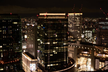 Fototapeta na wymiar Night view of a big city