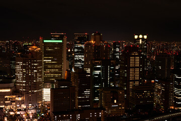 Fototapeta na wymiar Night view of a big city
