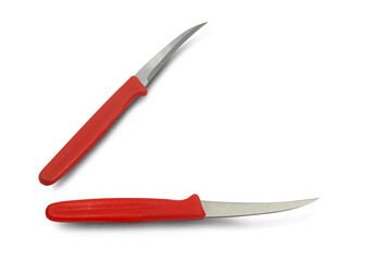 Carving knife on a white background,with clipping path