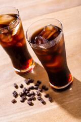 冷たいアイスコーヒー