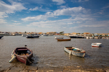 Fototapeta premium The charming town of Marzamemi in Sicily. Summer view of the streets and the main square.