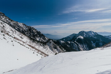 Fototapeta na wymiar Winter yatsugatake ridge