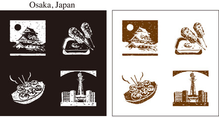 大阪のイラスト