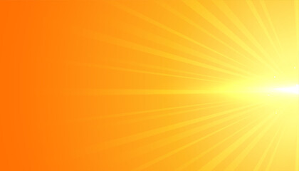 Obraz premium Yellow background with flare rays effect design