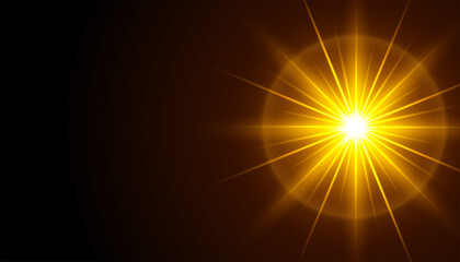 Obraz premium Black background with glowing light rays effect design