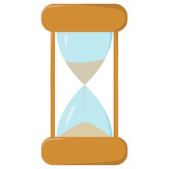 The clock is isolated on a white background. Watch as a piece of furniture.