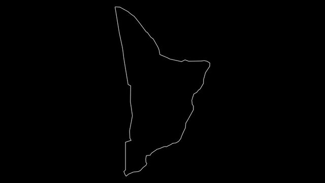 Yigo Guam village map outline animation