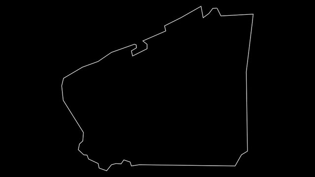 Barrigada Guam village map outline animation