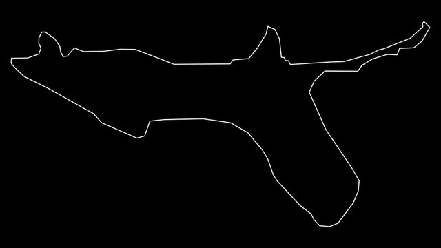 Hagatna Guam village map outline animation