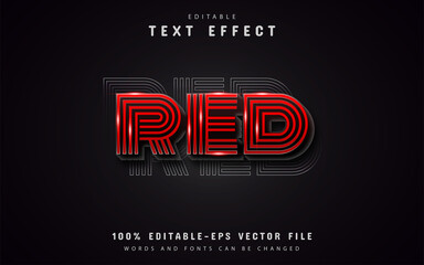 Red text effect