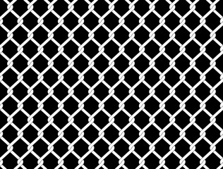Chain link fence seamless with black in background