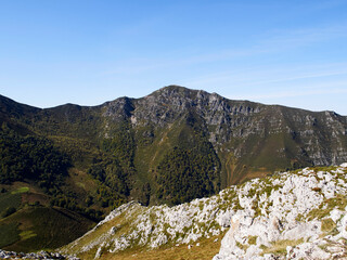 Landscape in the mountains in Asturias, Spain