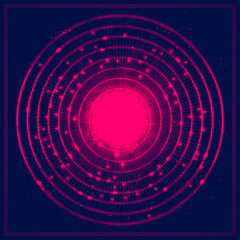 Abstract background. Light. Tunnel.