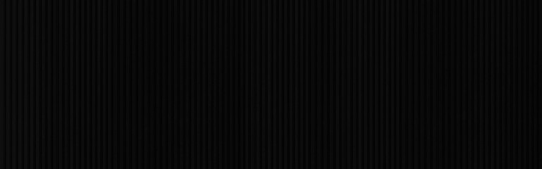 Obraz premium Panorama of Black Corrugated metal background and texture surface or galvanize steel