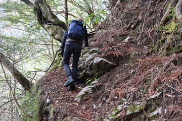 別府峡　石立山　登山