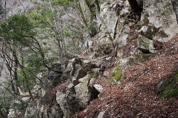 別府峡　石立山　登山