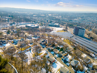 Aerial of Paterson New Jersey