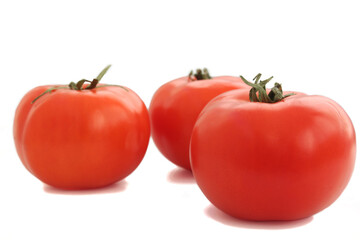 tomatoes isolated on white background