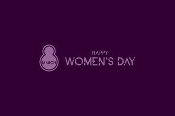 Happy women's day vector design. 8 March International women's day. Poster,  banner,  and social media post design 