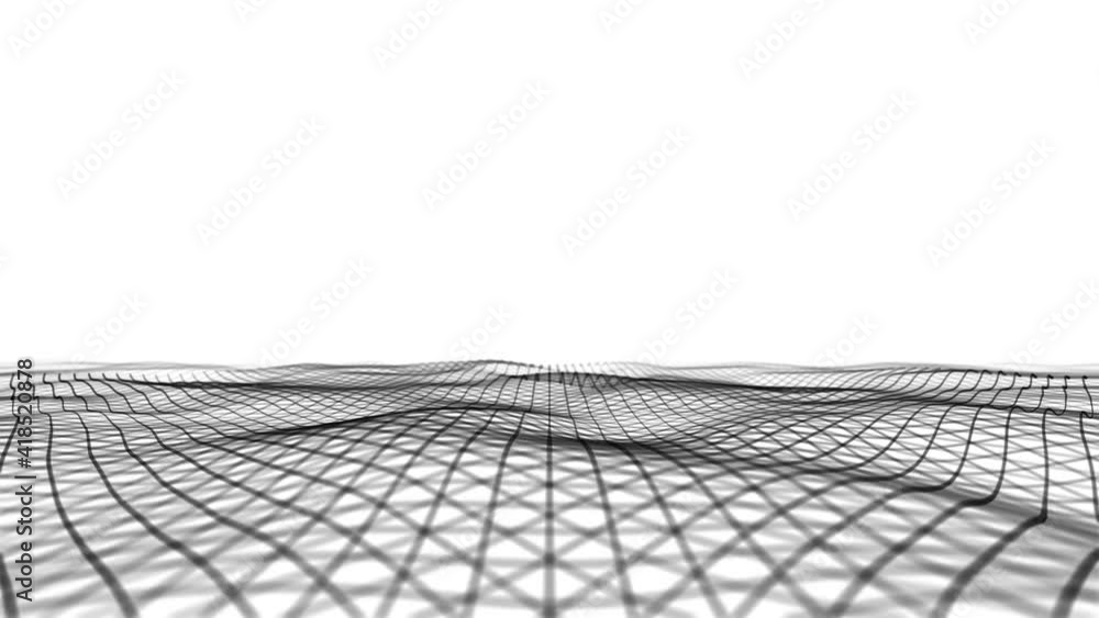 Poster abstract waving lines fx minimal background loop/ 4k animation of an abstract background with minima