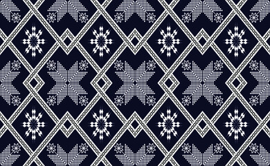 Oriental geometric ethnic pattern for background or carpet, wallpaper, batik wrapping, curtain design, vector illustration