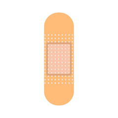 Medical Band-aid. Antiseptic band-aid. Flat vector illustration isolated on a white background