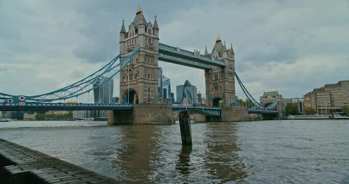 London Tower Bridge England and Thames River, UK, Europe