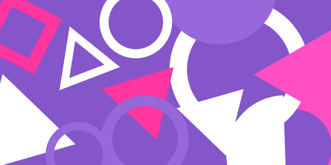 Abstract background with memphis style 