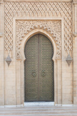 Morocco. Old town. Rabat. Yellow door 2.