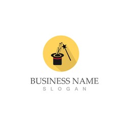 wand magic hat icon vector