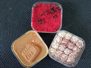 The dessert box cakes for lunch