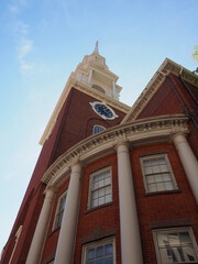 Fototapeta na wymiar Image of the Park Street Church in Boston.