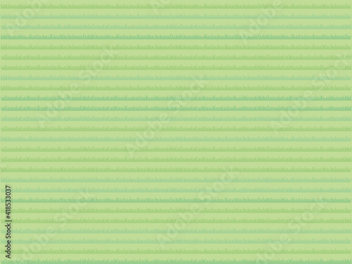 シンプルな草地の背景パターン 草むらの形をしたボーダー風 Wall Mural Patamco