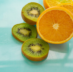 Kiwi anf Orange Fruit