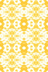 Watercolor Yellow Ink Splash. Dye Bohemian.