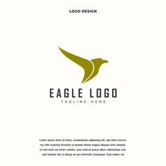 abstract eagle falcon icon logo design vector illustration. eagle branding Creative logo design