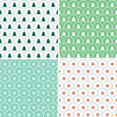 Seamless pattern. Forest illustration. Design background.
