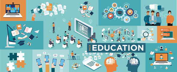 Online education concept
