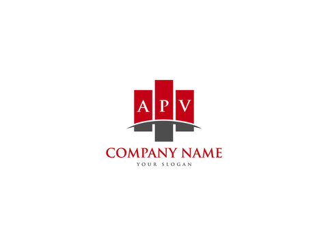 APV Logo Letter Design For Business