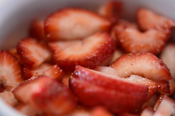 strawberries in a bowl