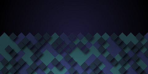 Abstract background with 3d cubes and squares 