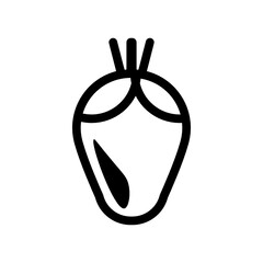 fruit and vegetables outline icon