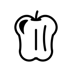 fruit and vegetables outline icon