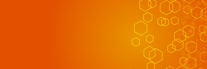 Abstract background with hexagon grid cells. Graphic design vector. 