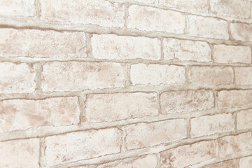 Ornamental brick wall forms part of interior