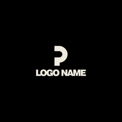 p logo design