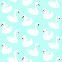 Cartoon swan sketch line icon. Сute bird icons set. Childish print for nursery, kids apparel, poster, postcard, pattern.