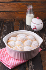 Buchteln - Sweet rolls with plum jam
