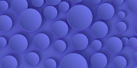 blue background with volumetric white hemispheres